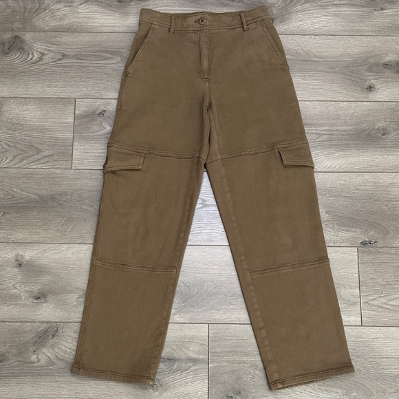 Wilfred Pants - Wilfred Free Aritzia Meave Cargo Mid Rise Straight Ankle Pants Brown Size 0